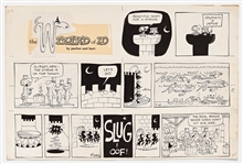 Lot of Two ''Wizard of Id'' Sunday Comic Strips from 1965-1966
