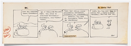 Lot of Four ''B.C.'' Comic Strips from 1960