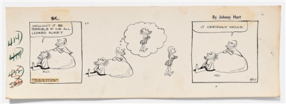 Lot of Four ''B.C.'' Comic Strips from 1960