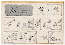 Lot of Two ''B.C.'' Sunday Comic Strips from 1964