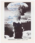 Enola Gay Crew-Signed 8'' x 10'' Photo by Four Depicting the Atomic Bomb Blast