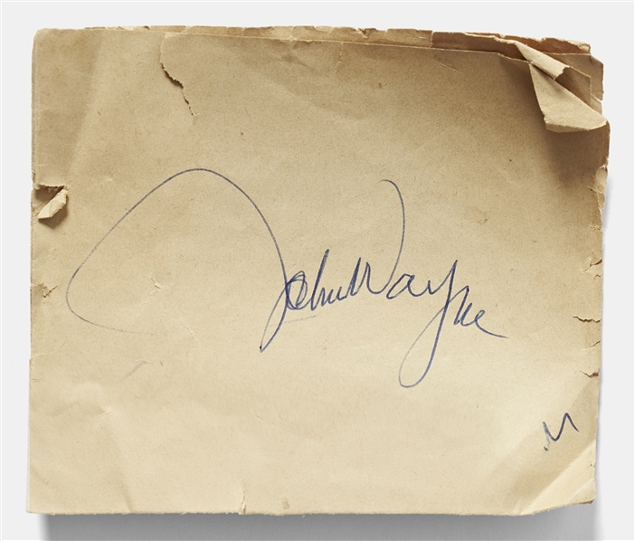 John Wayne Signature Without Inscription