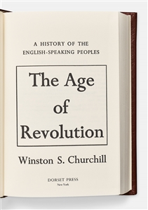 Winston Churchill's ''A History of the English-Speaking Peoples'' in Four Volumes