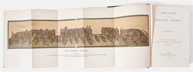''A Short History of the English People'' by John Richard Green -- 1902 -- Rare Four Volume Illustrated Edition