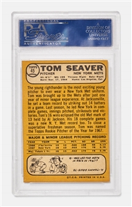 Tom Seaver 1968 Topps All Star Rookie Card #45 -- PSA Graded Near Mint 7