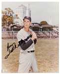 Ted Williams Signed 8'' x 10'' Photo -- Without Inscription and Near Fine