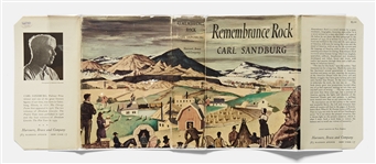 Carl Sandburg Signed First Edition of ''Remembrance Rock''