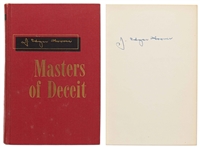 J. Edgar Hoover Signed First Edition Masters of Deceit