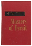 J. Edgar Hoover Signed First Edition ''Masters of Deceit''