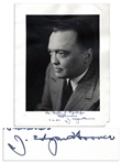 J. Edgar Hoover 1950 Signed Photo
