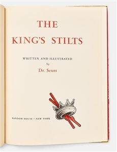 Dr. Seuss ''The King's Stilts'' First Edition, Second Printing from 1939