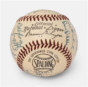 World Series Champions 1954 New York Giants Team Signed Ball -- Including Willie Mays, Hoyt Wilhelm & Monte Irvin -- From the Estate of Larry Jansen -- With PSA/DNA COA