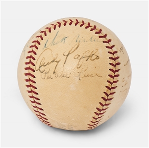 1951 National League All-Stars Signed Baseball -- Jackie Robinson, Stan Musial, Warren Spahn, Don Newcombe & More -- From the Estate of Larry Jansen
