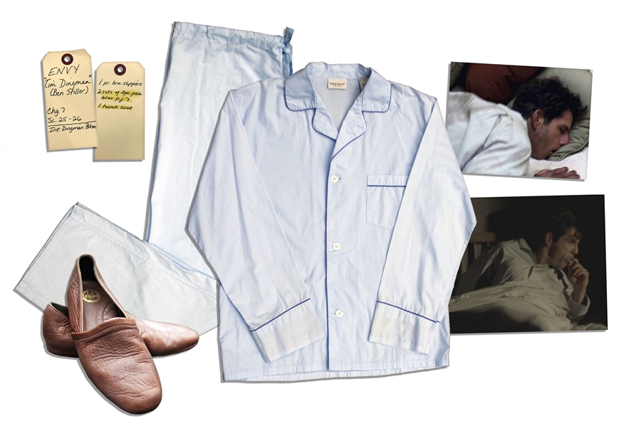 Ben Stiller Pajamas & Leather Slippers From Envy