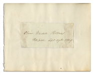 Oliver Wendell Holmes Signed Slip