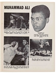 Muhammad Ali vs. Brian London 1966 Fight Program