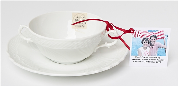 Ronald & Nancy Reagan Personally Owned Soup Bowl & Saucer