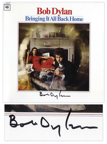 Bob Dylan Signed Album Bringing It All Back Home -- With a COA From Jeff Rosen