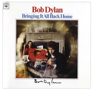 Bob Dylan Signed Album ''Bringing It All Back Home'' -- With a COA From Jeff Rosen