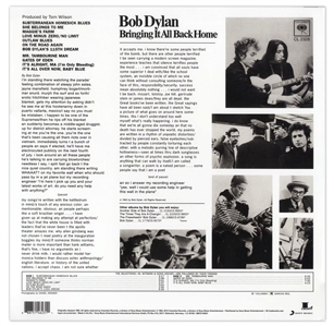 Bob Dylan Signed Album ''Bringing It All Back Home'' -- With a COA From Jeff Rosen