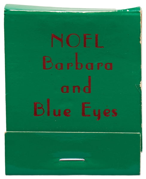 Fun Memento Owned by Frank Sinatra, His Personal Set of Matches for the Christmas Holidays -- Blue Eyes