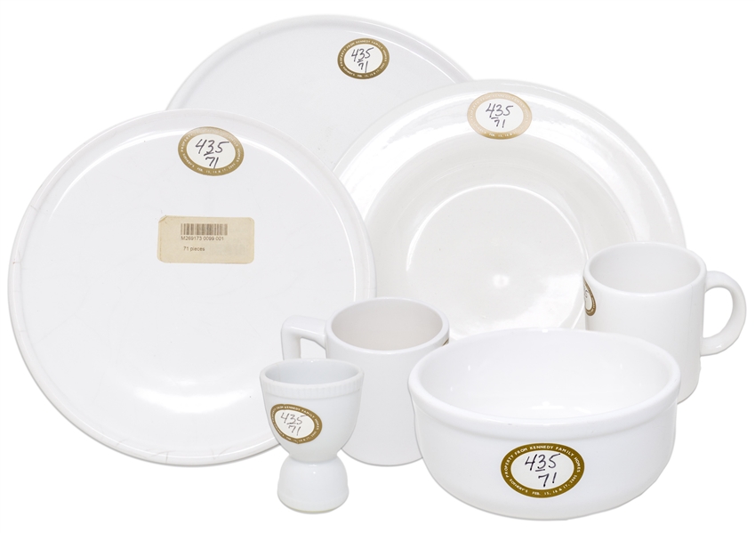 Seven Pieces of Tableware Owned by the Kennedy Family -- From Sothebys 2005 Sale, Property From Kennedy Family Homes