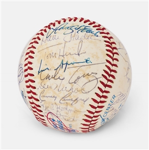 Boston Red Sox 1983 Team-Signed Baseball -- With 29 Signatures Including Wade Boggs, Carl Yastrzemski and Jim Rice