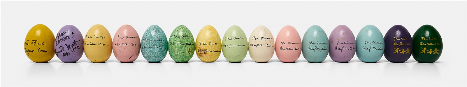 Lot of 15 White House Easter Eggs from 1992-1999