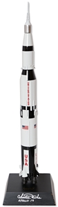 Charlie Duke Signed Apollo Saturn V Rocket Model