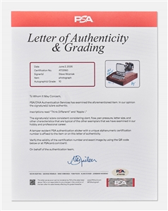Steve Wozniak Signed 14'' x 11'' Photo of the Apple 1 Computer, Writing ''Think Different!'' -- With PSA COA, Signature Graded a Perfect 10