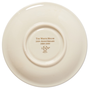 Bill Clinton White House China Tea Saucer to Honor the 200th Anniversary of the White House