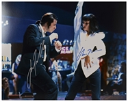 Uma Thurman and John Travolta Signed 20 x 16 Photo of the Famous Dance Scene in Pulp Fiction