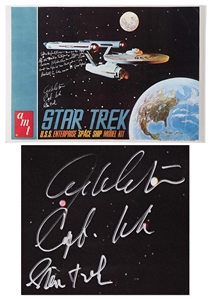 William Shatner Signed Star Trek Poster -- Shatner Writes the Famous Title Sequence Introduction: Space the Final Frontier...William Shatner / Capt. Kirk / Star Trek