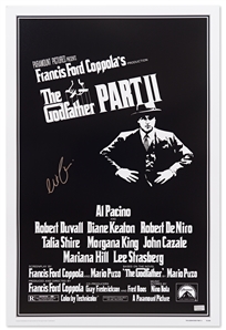 Al Pacino Signed 16 x 24 Photo of The Godfather II Movie Poster