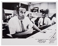 Charlie Duke & Fred Haise Signed 20'' x 16'' Photo from Apollo 11 -- ''WE COPY YOU DOWN EAGLE!''
