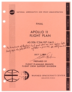 William Shatner Signed Apollo 11 Fight Plan