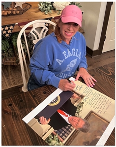 Gennifer Flowers, Paula Jones & Kathleen Willey Signed 20'' x 16'' Photo of Bill Clinton During the Infamous ''Finger Wagging'' Press Conference