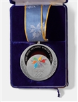 Nagano 1998 Winter Olympics Silver Winner's Medal -- The Only Time a Curling Winner's Medal Has Been Offered at Auction