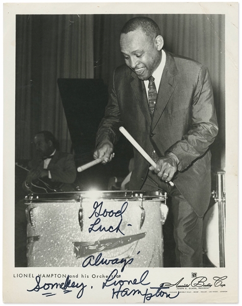 Lionel Hampton Signed 8 x 10 Photo