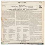 Leonard Bernstein Signed Album of ''Bernstein: Chichester Psalms for Chorus and Orchestra / Leonard Bernstein Conducting the New York Philharmonic'' -- With Epperson COA