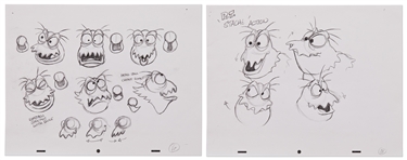 Concept Prints for the Character of P.T. Flea in ''A Bug's Life'' -- Totals 18 Pages