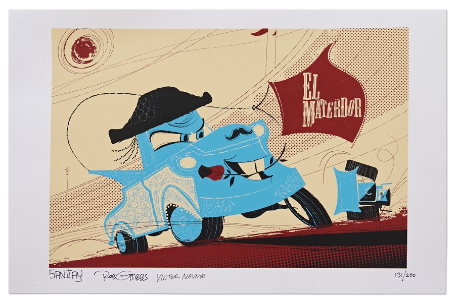Cars Limited Edition Artwork Given to Crew of the Film