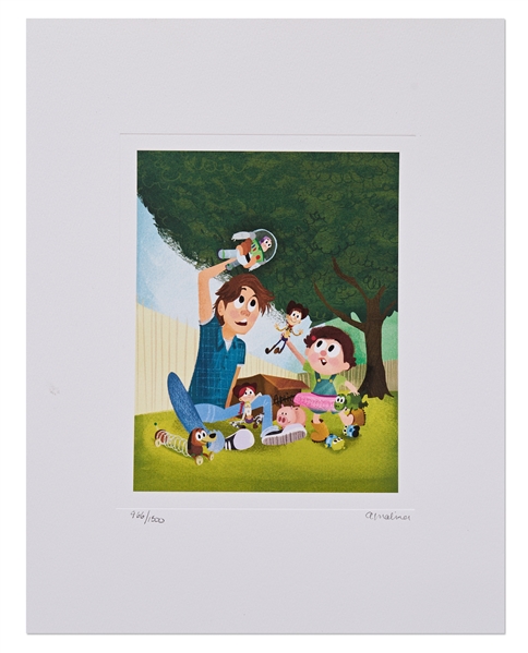Toy Story 3 Limited Edition Lithograph Given to Crew of the Film