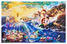 ''The Little Mermaid'' Cast-Signed 11'' x 17'' Photo -- Signed by Jodi Benson as Ariel, Christopher Barnes as Prince Eric & Pat Carroll as Ursula -- With PSA/DNA COA