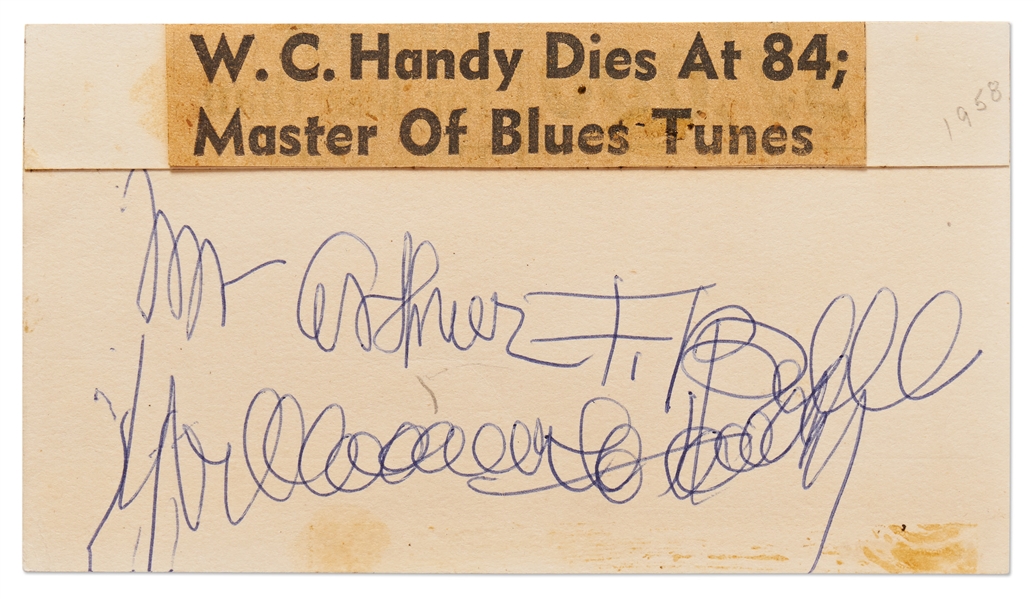 W.C. Handy Signature