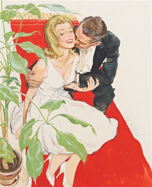 Marshall Dawson Miller Gouache on Board Illustration Artwork