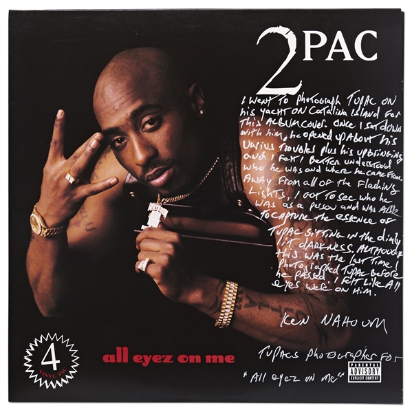 2Pac All Eyez on Me Album Signed by Photographer Ken Nahoum Who Describes How He Captured the Revealing Photos of Tupac