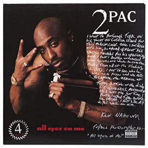 2Pac All Eyez on Me Album Signed by Photographer Ken Nahoum Who Describes How He Captured the Revealing Photos of Tupac