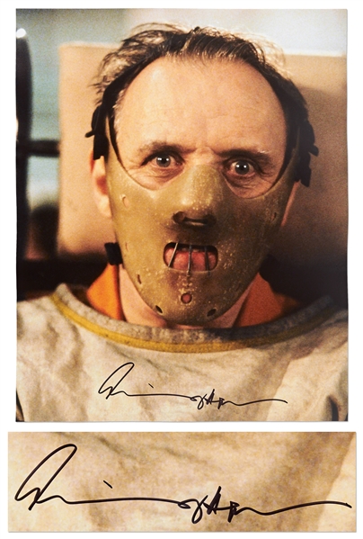 Anthony Hopkins Signed 16x 20 Photo from Silence of the Lambs