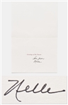 Harper Lee Christmas Card Signed